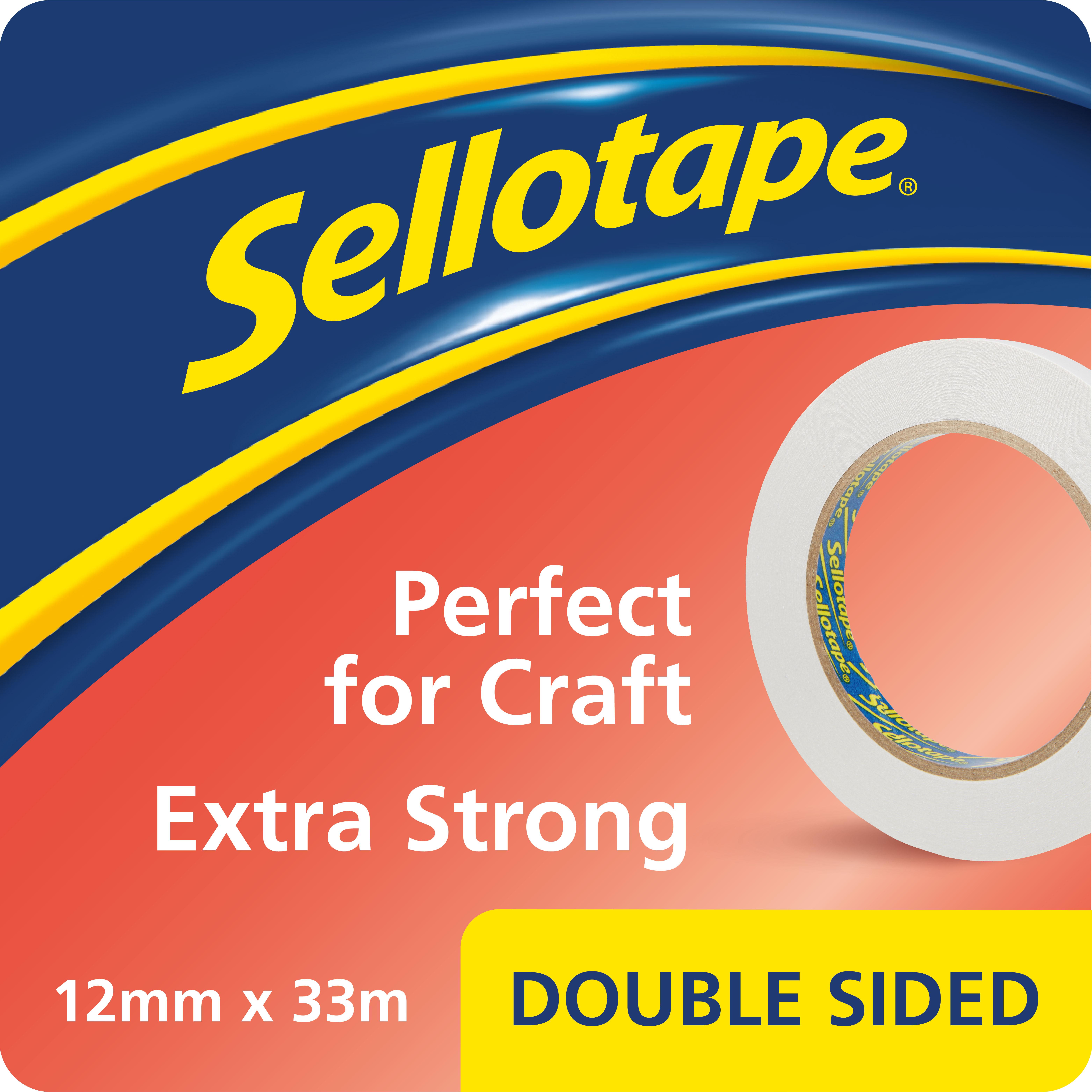 Sellotape Dble Sided 12mmx33m