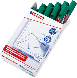 edding 360 Whiteboard Marker - Green - Bullet Tip - Pack of 10