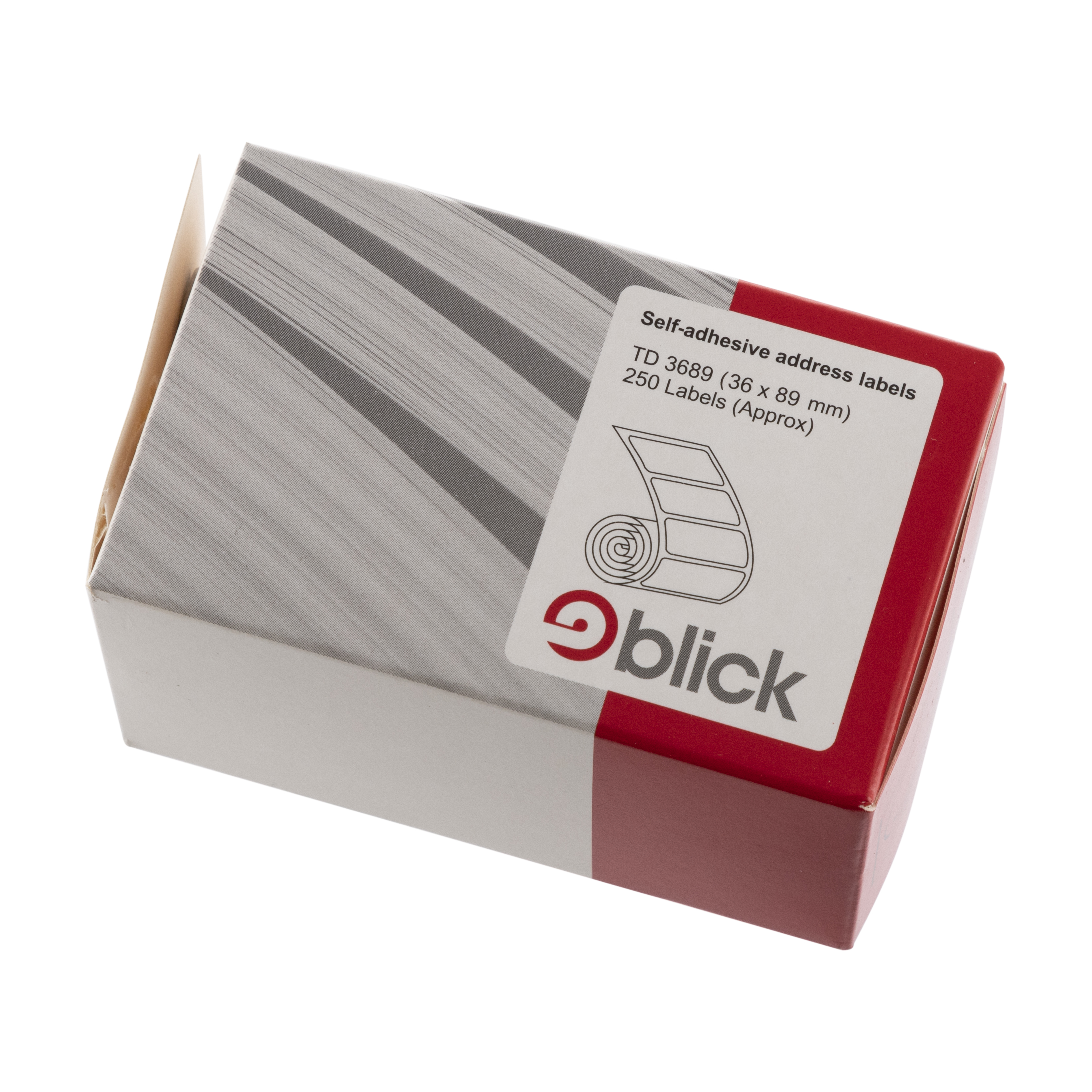Sticky Address Labels On a Roll 250 Self Adhesive Premium Quality 89mm X 36mm 