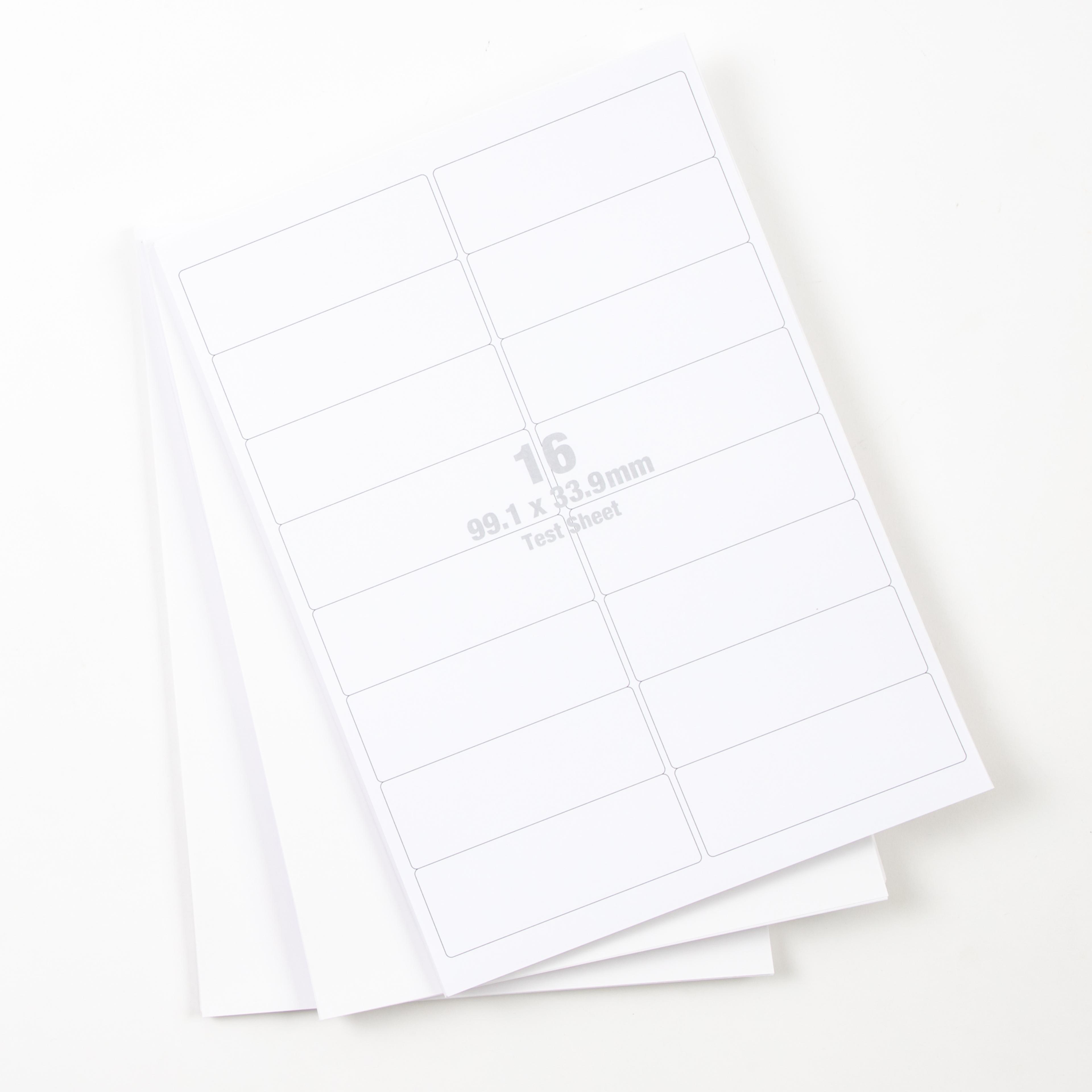 Classmates Multipurpose Labels - White - 99.1 x 34.1mm - Box of 100 Sheets