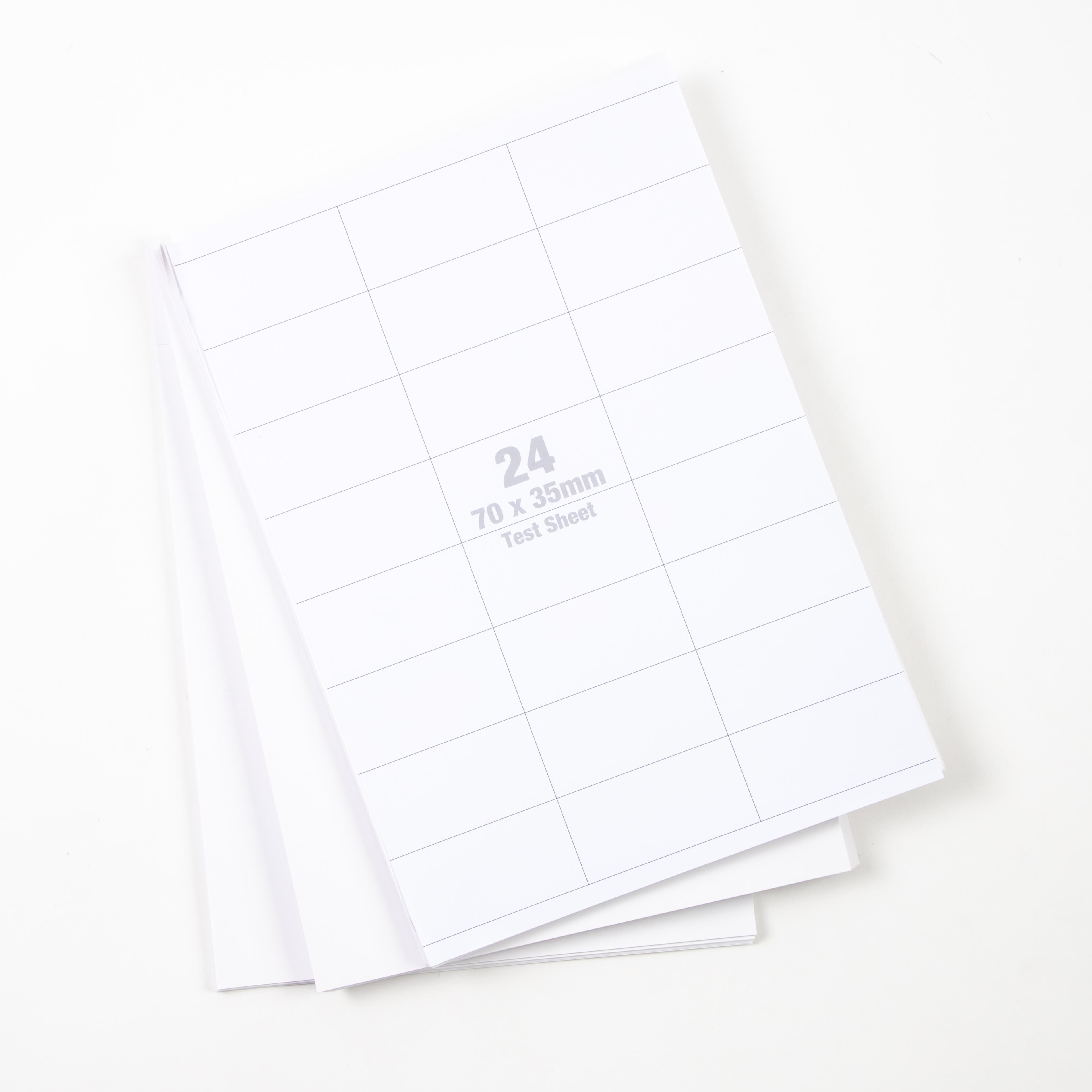 Classmates Multipurpose Labels - White - 70x35mm - 24 Per Sheet - Box of 100 Sheets