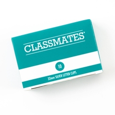 Classmates Letter Clips - Silver - 32mm - Pack of 10