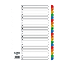 EASTLIGHT 20 Part A-Z Europunched Mylar Dividers - A4 - Pack of 1