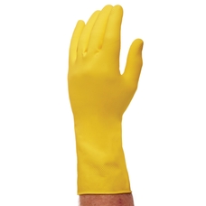 Polyco Medium Yellow General Purpose Rubber Gloves - Pair