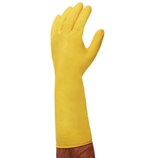 Polyco Extra Long Household Rubber Gloves - Medium - Yellow