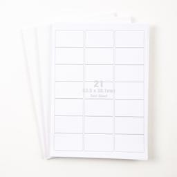 Classmates Multipurpose Labels - White - 63.5x38.5mm - Box of 100 Sheets