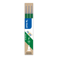 PILOT FriXion Point Refill Pens - Green - Pack of 3