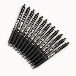 PILOT FriXion Clicker Rollerball Pens - Black - Pack of 12