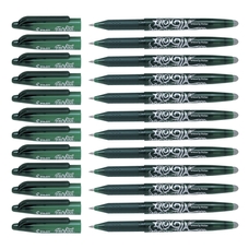 PILOT FriXion Erasable Rollerball Pens - Green - Pack of 12