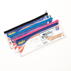 Helix Pencil Case - Assorted  - 330x125mm - Pack of 12