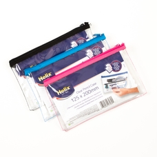 Helix Pencil Case - Assorted - 200x125mm - Pack of 12