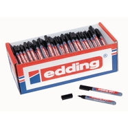 A300579 Edding 361 Whiteboard Marker Pens Black Fine Tip Pack