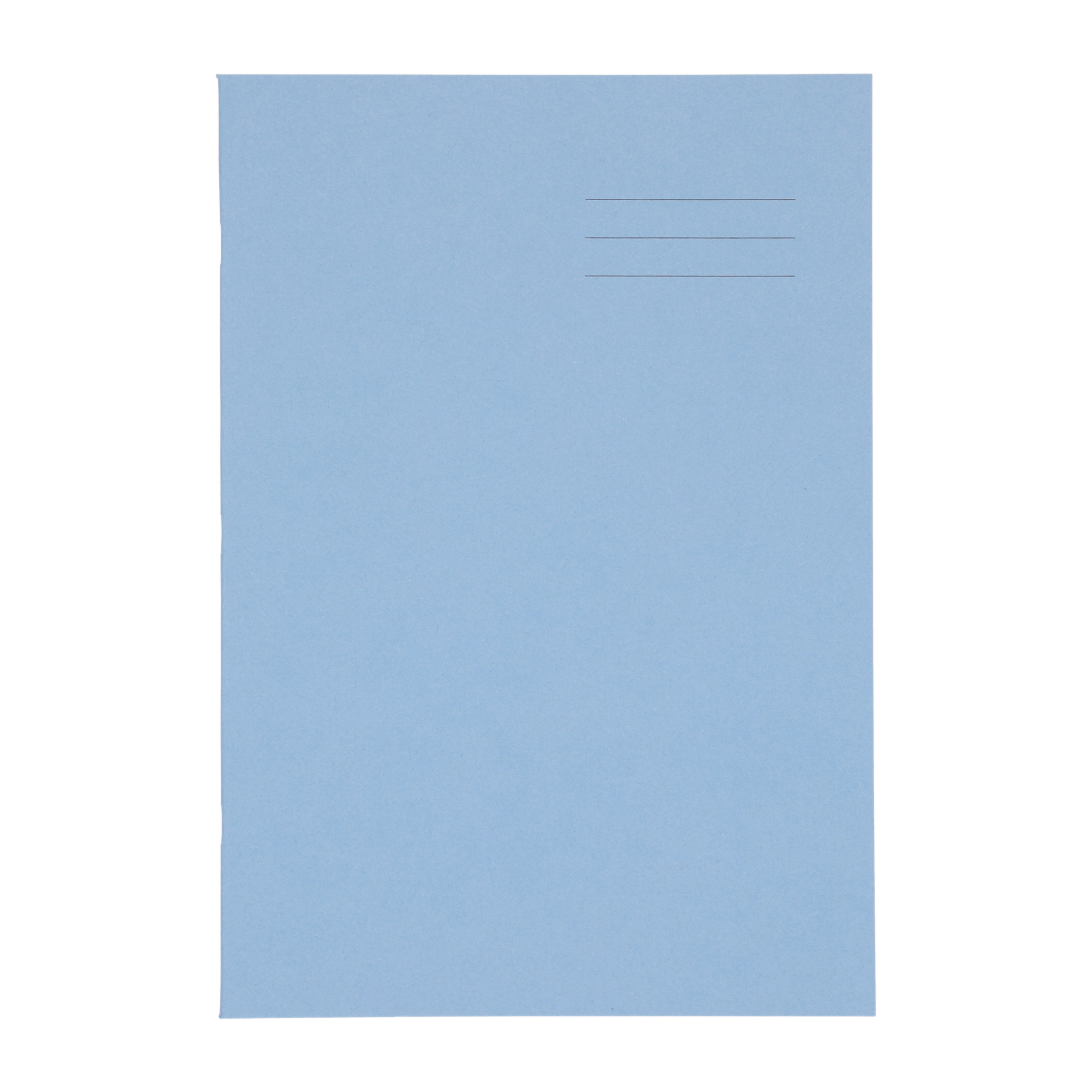 Exercise Book 64 Page 8mm Ruled Plain Alternate Light Blue Pack Of 50