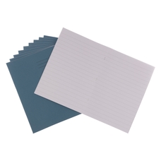 Rhino A5 Exercise Book (9 x 7), 8mm Lined + Margin, Grey