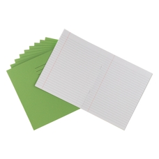 Classmates 9x7" Exercise Book 64 Page, 8mm Ruled With Margin, Light Green - Pack of 100