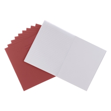 Classmates 9x7" Exercise Book 64 Page, 8mm Ruled / Plain Alternate, Red - Pack of 100