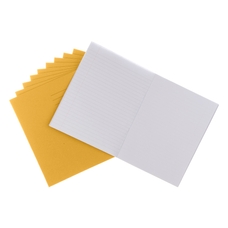 Classmates 9x7" Exercise Book 64 Page, 8mm Ruled / Plain Alternate, Yellow - Pack of 100