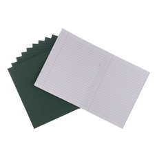 Classmates 9x7" Exercise Book 80 Page, 8mm Ruled With Margin, Dark Green - Pack of 100