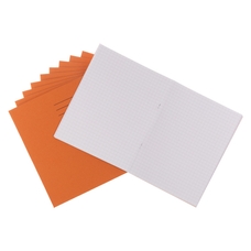 Classmates 9x7" Exercise Book 80 Page, 7mm Squared, Orange - Pack of 100