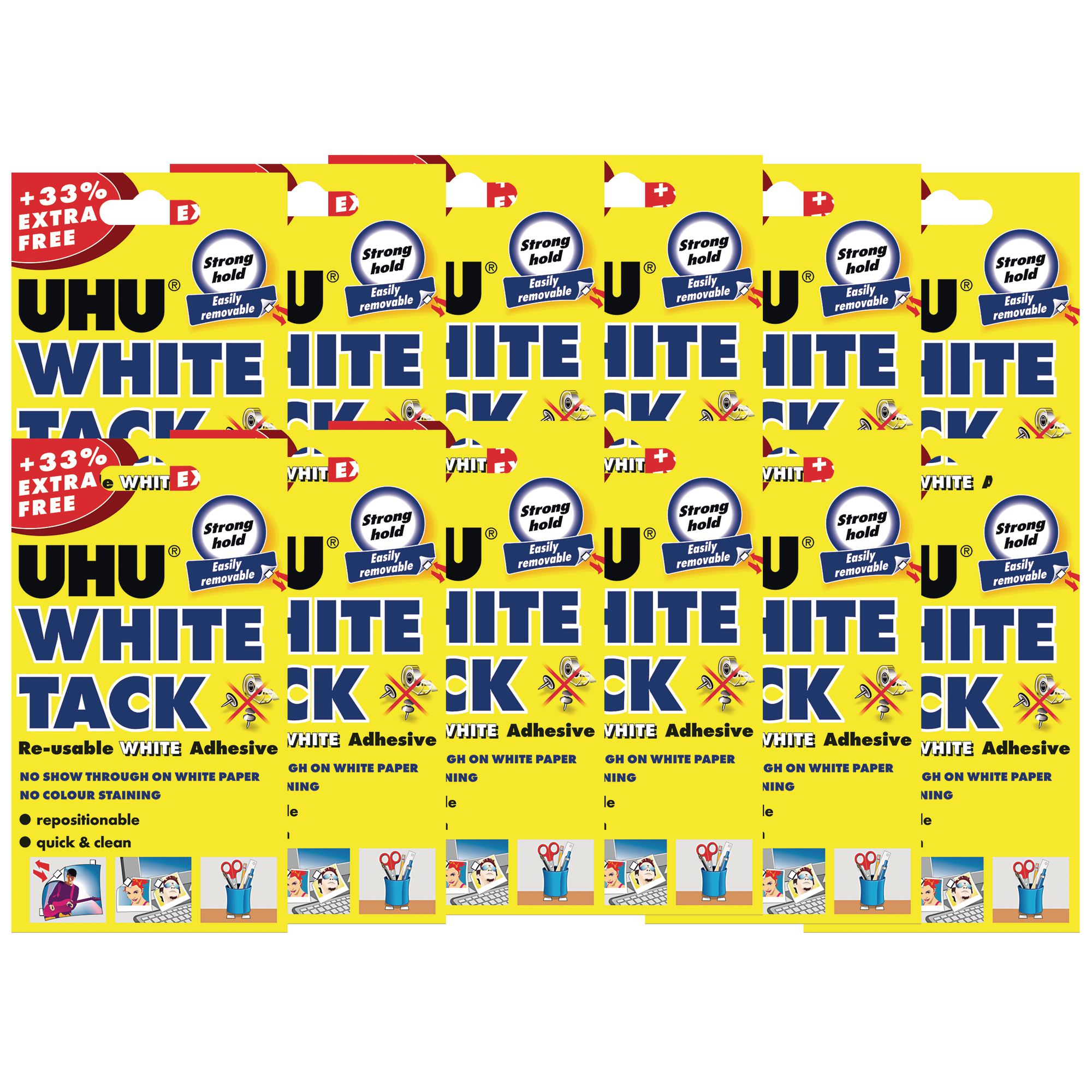 UHU White Tack 86.5g P12