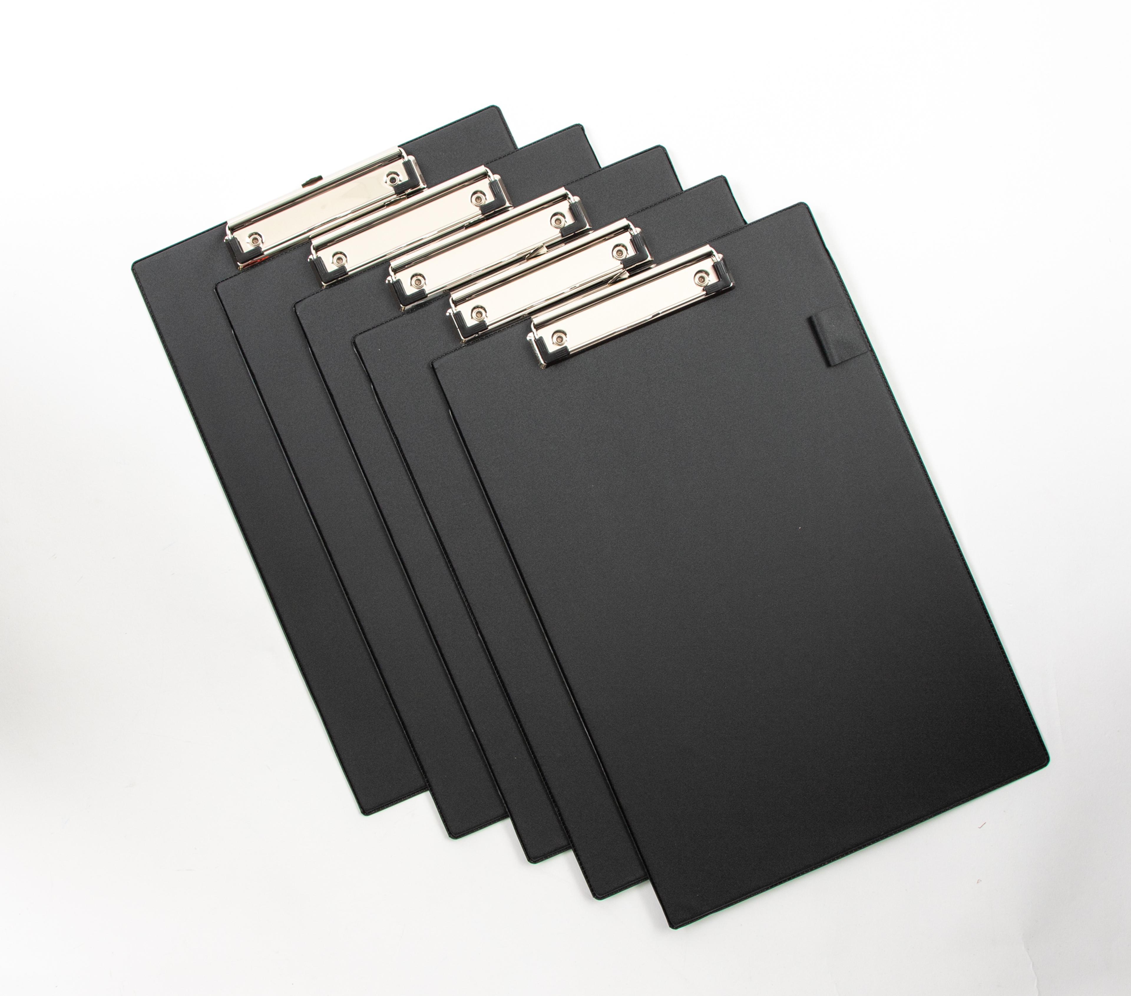 RAPESCO PVC Clipboard - A4 - Black - Pack of 10