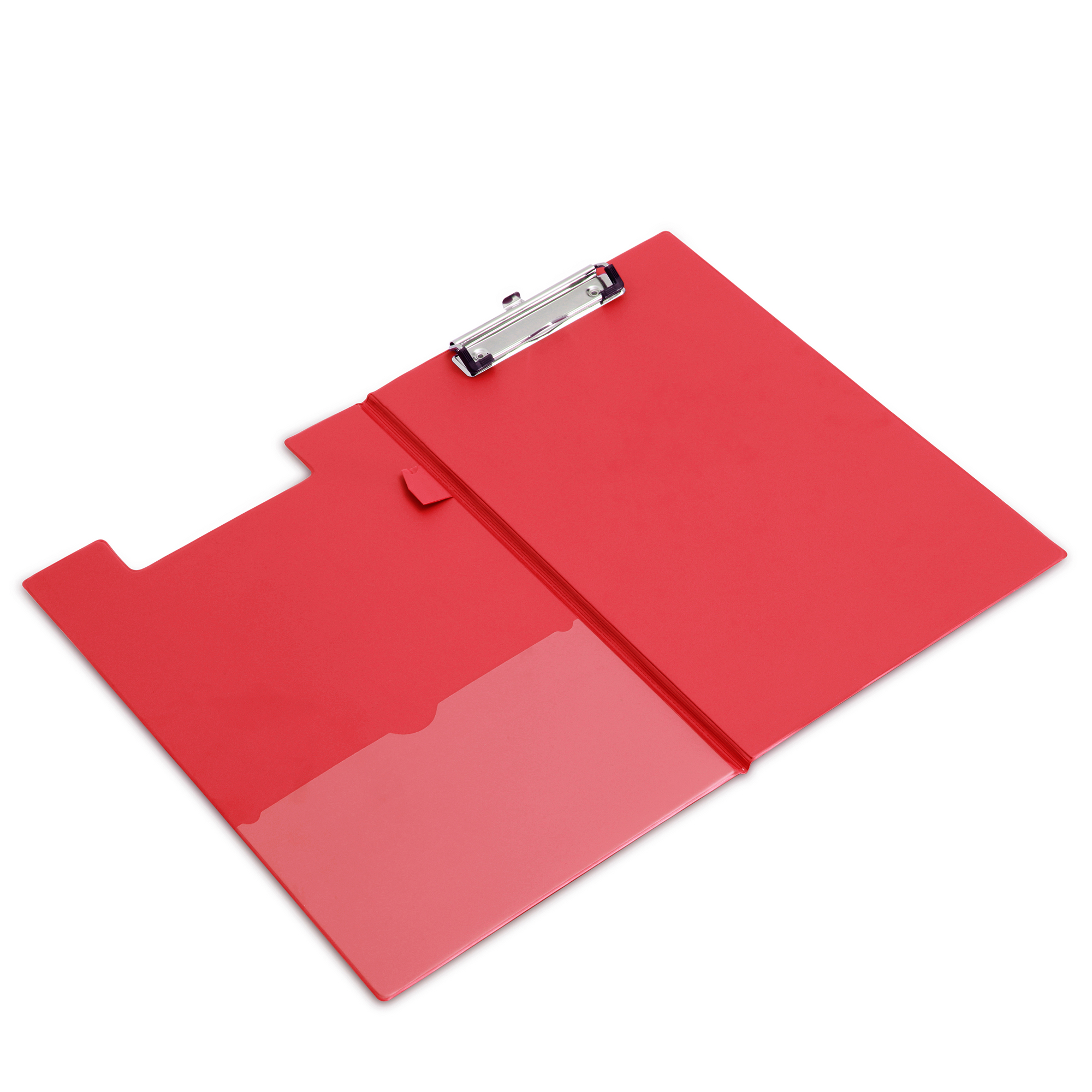 PVC Clipboard Foldover Red P10