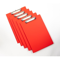 RAPESCO PVC Clipboard - A4 - Red - Pack of 10