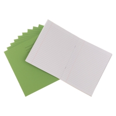 9x7" Exercise Book 120 Page, 8mm Ruled With Margin, Light Green - Pack of 50