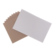 Classmates 9x7" Exercise Book 80 Page, 8mm Ruled With Margin, Buff - Pack of 100