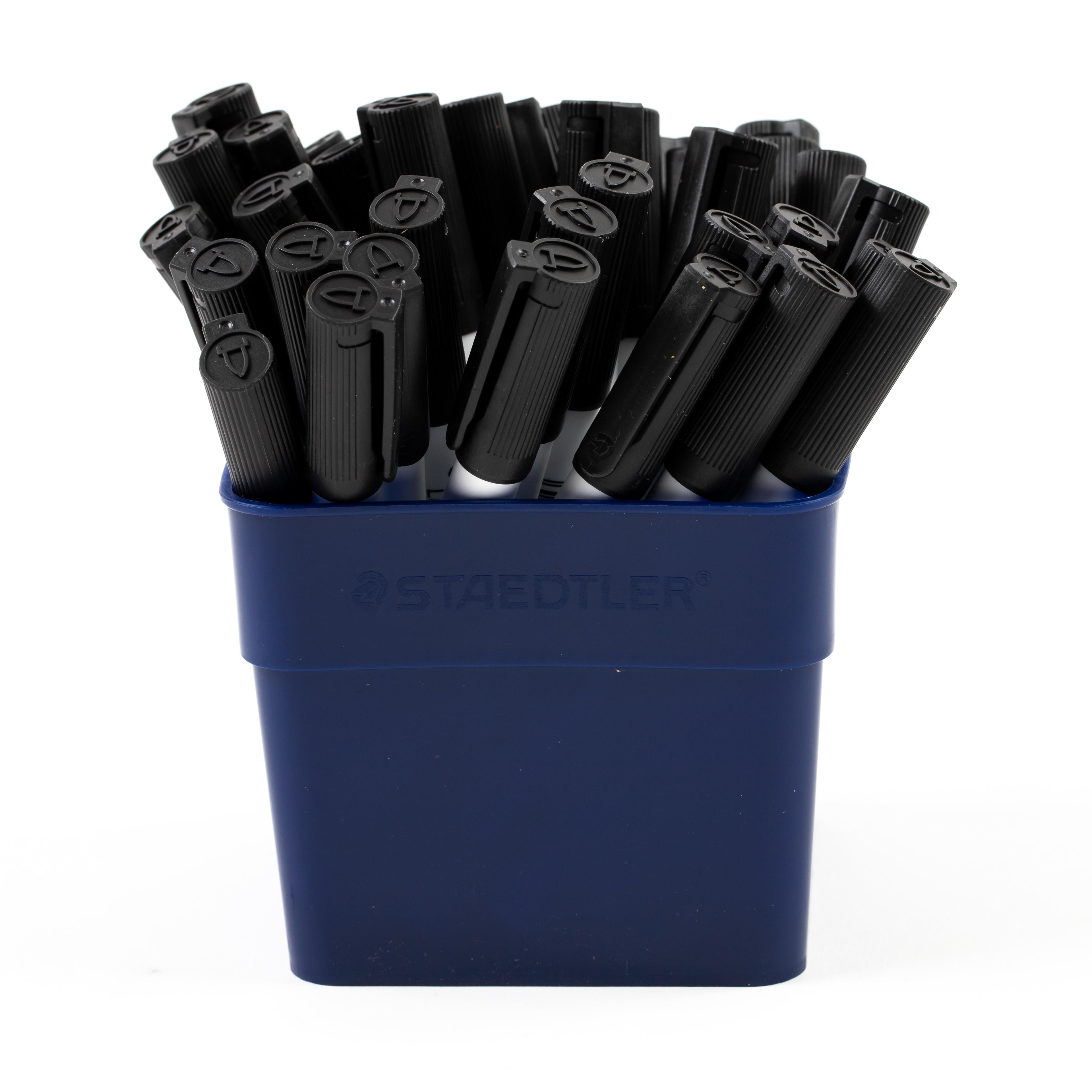 STAEDTLER Whiteboard Marker Pens - Black - Bullet Tip - Pack of 36