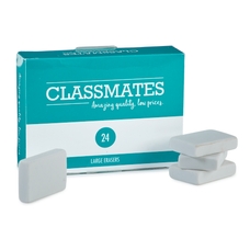 Classmates Eraser - Large - White - Pack of 24