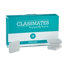 Classmates Eraser - Medium - White - Pack of 48