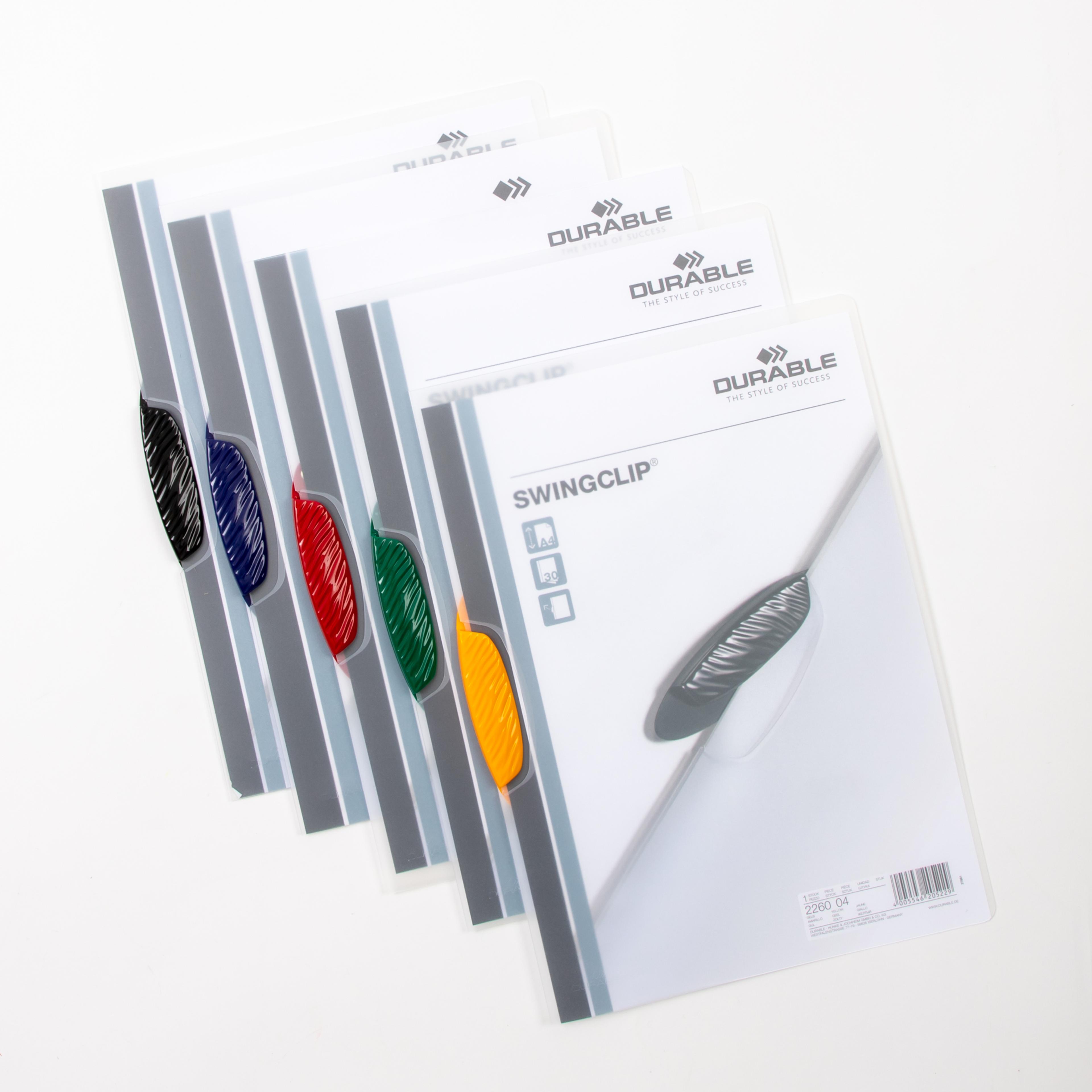 DURABLE Swingclip File - A4 - Assorted - Pack of 25