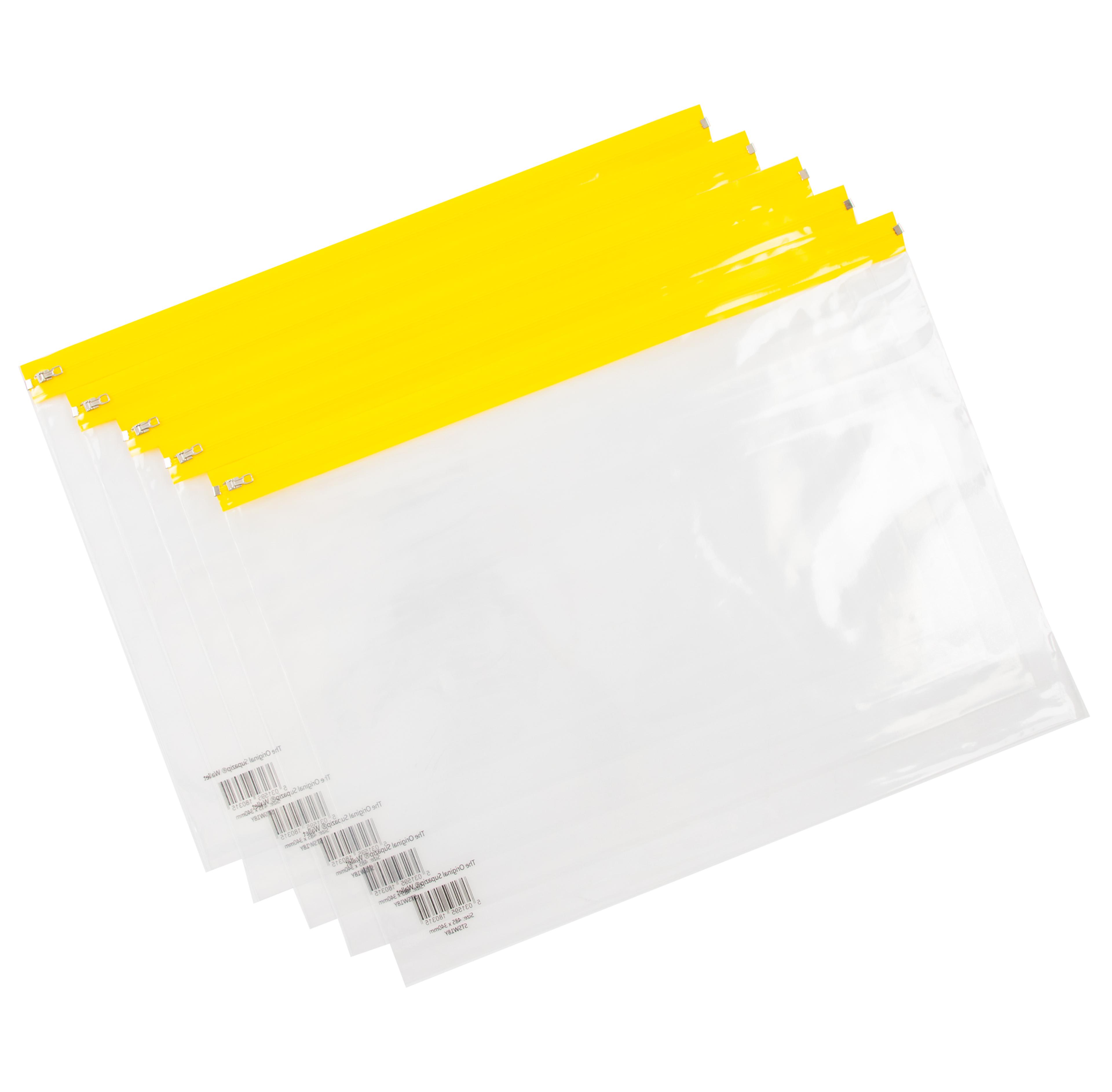 Zip Wallet - A3 - Yellow - Pack of 25