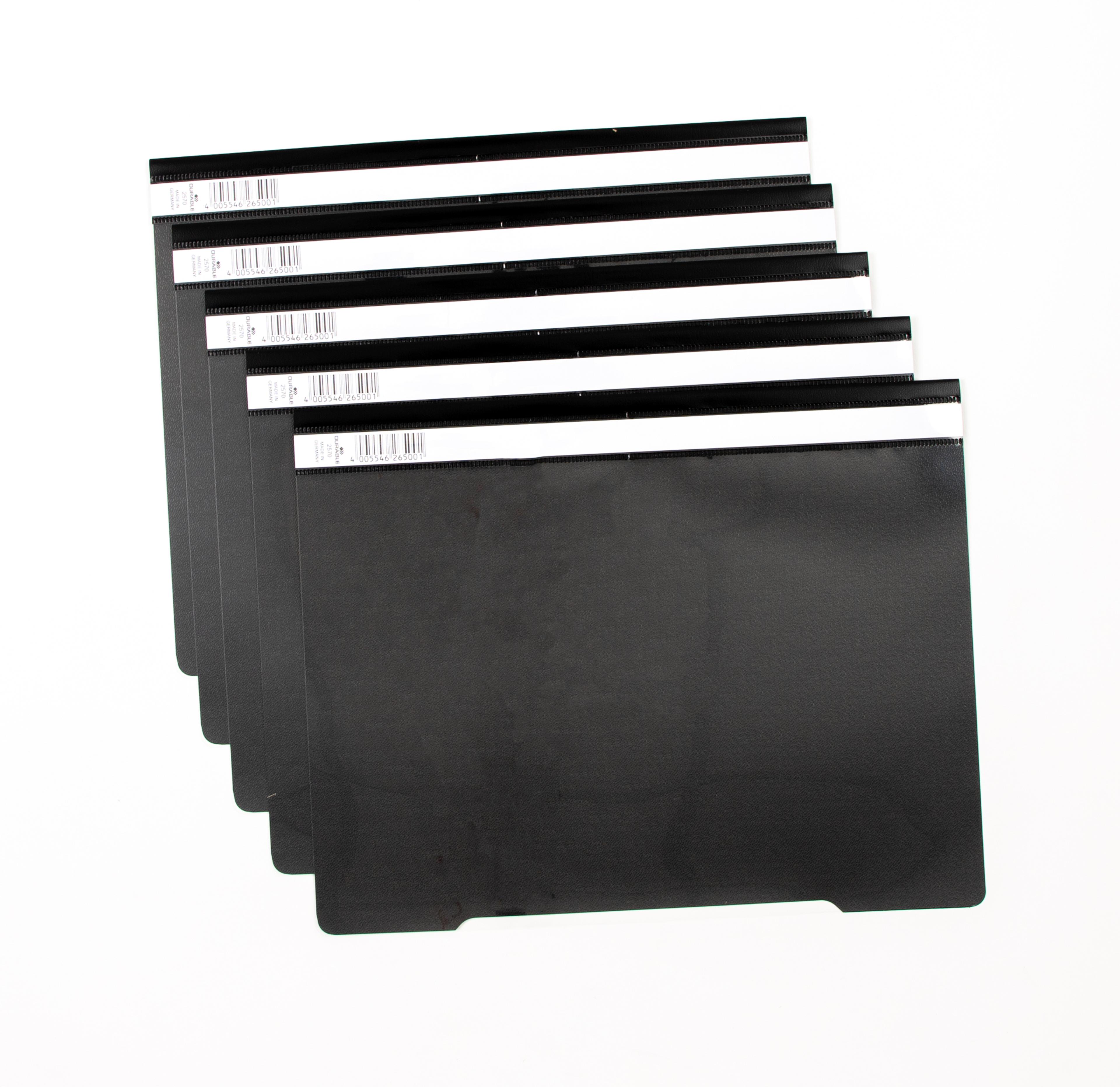 Extra Wide Report File - A4 - Black - Pack of 50