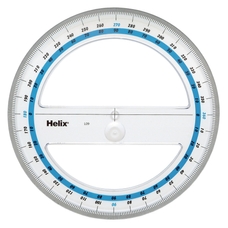 Helix Protractor 360°/150mm - Pack of 10