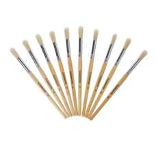 Classmates Short Round Paint Brushes - Size 12 - Pack of 10