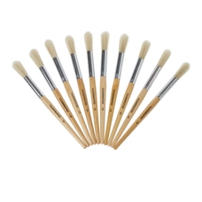 Classmates Short Round Paint Brushes - Size 18 - Pack of 10