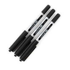 uni-ball Eye Micro UB-150 Rollerball Pen - Black - Pack of 3