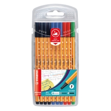 STABILO Point 88 Fineliner Pen - Assorted - Pack of 10