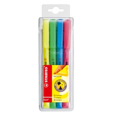 STABILO Flash Highlighter - Assorted - Pack of 4