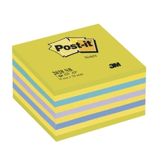 Post-it® Notes Cube - Neon Blue/green