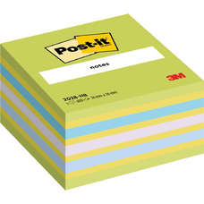 Post-it Notes Cube - Assorted Neon Blue & Green - 76 x 76mm