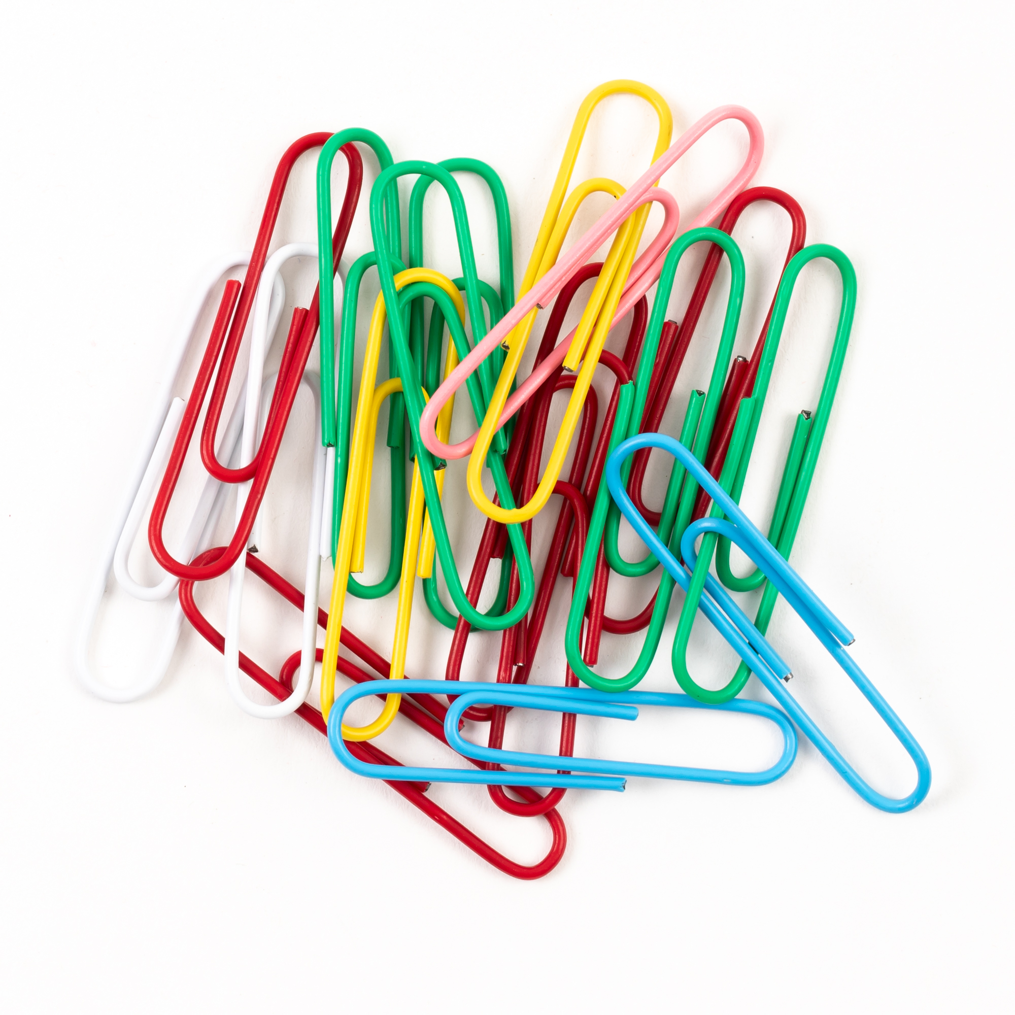 Classmates Giant Paper Clips Assorted 50mm Pack of 125