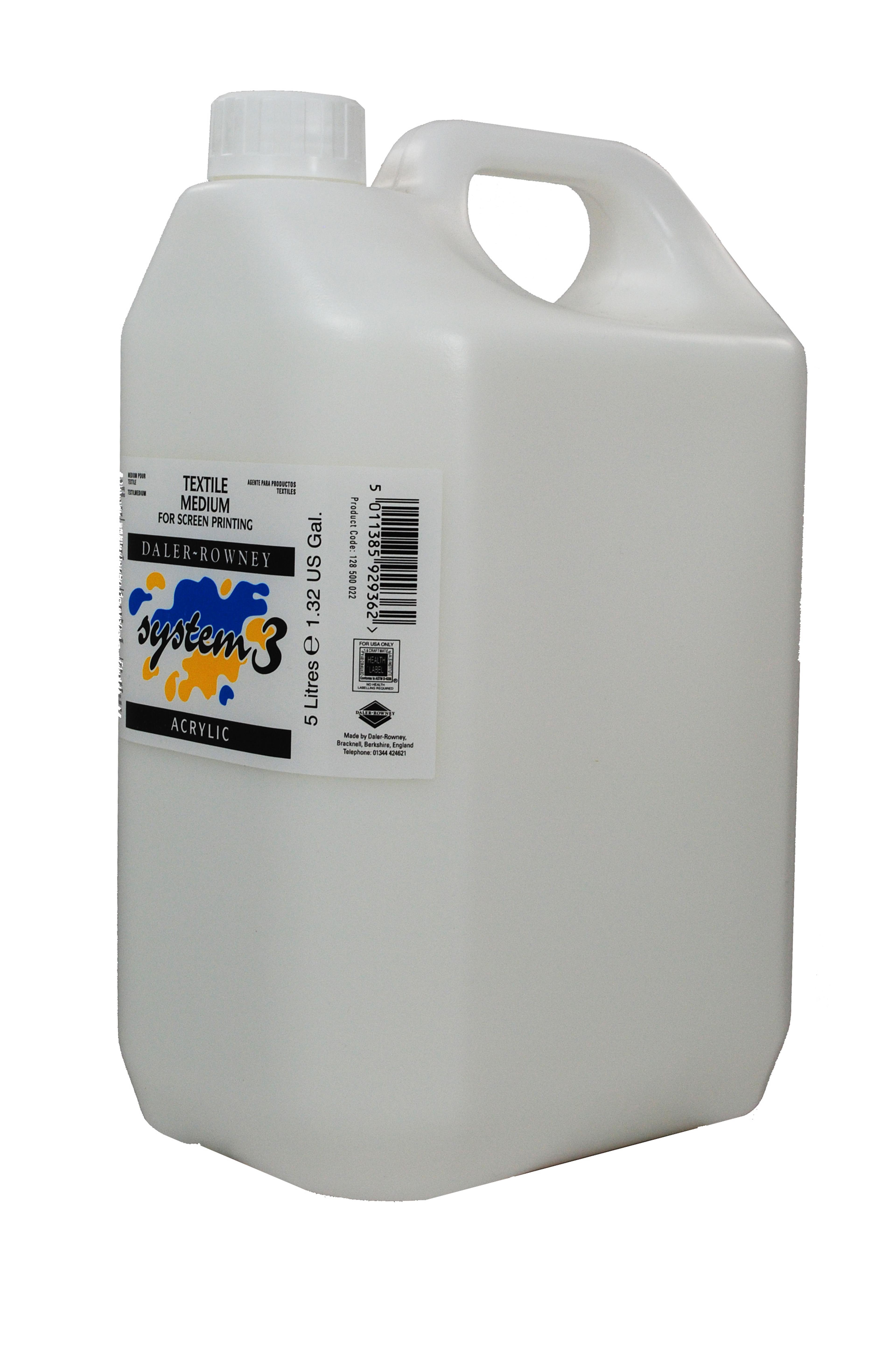 DALER-ROWNEY System3 Textile Screen Printing Medium - 5L