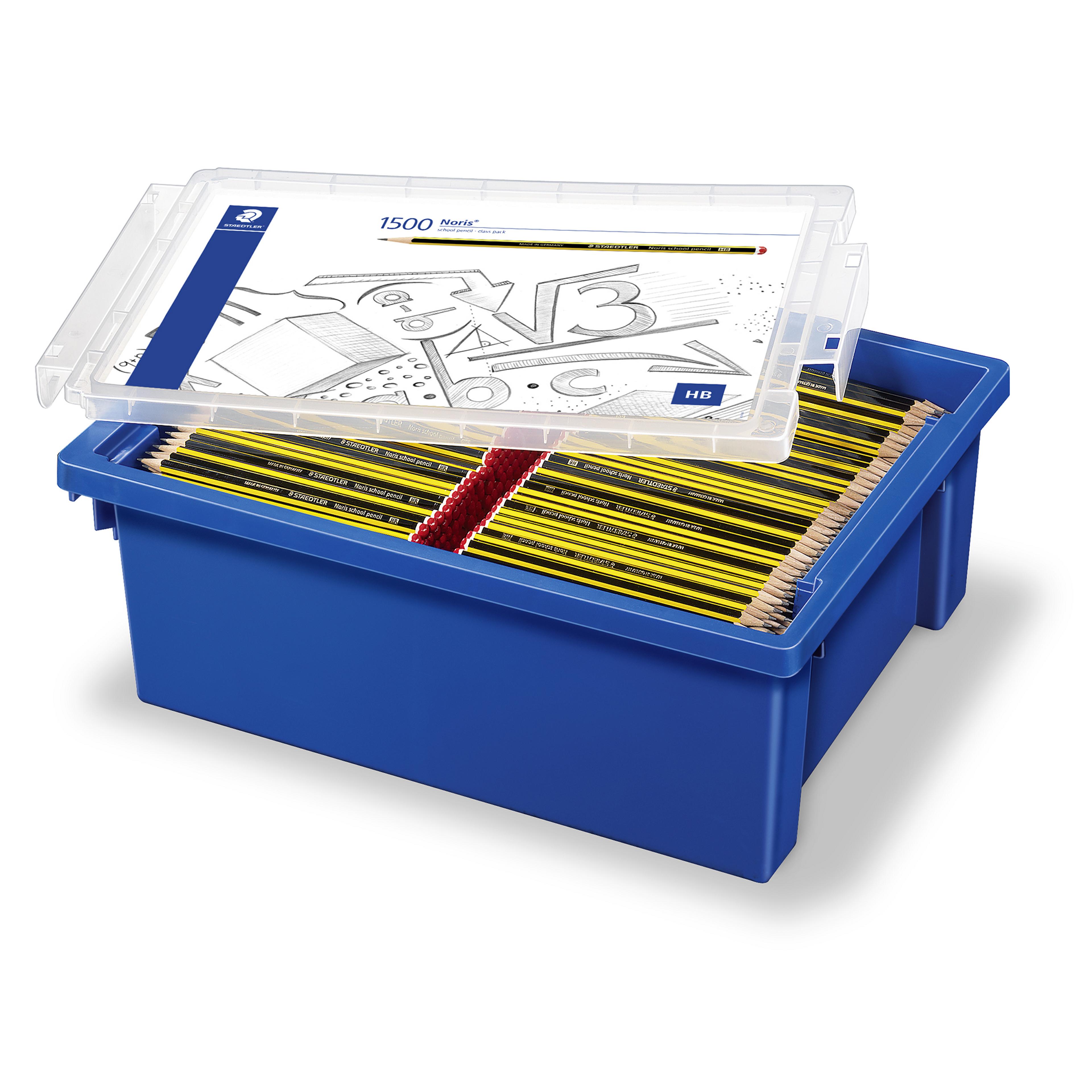 STAEDTLER HB Graphite Noris Pencil - Pack of 1500 with Gratnells Tray