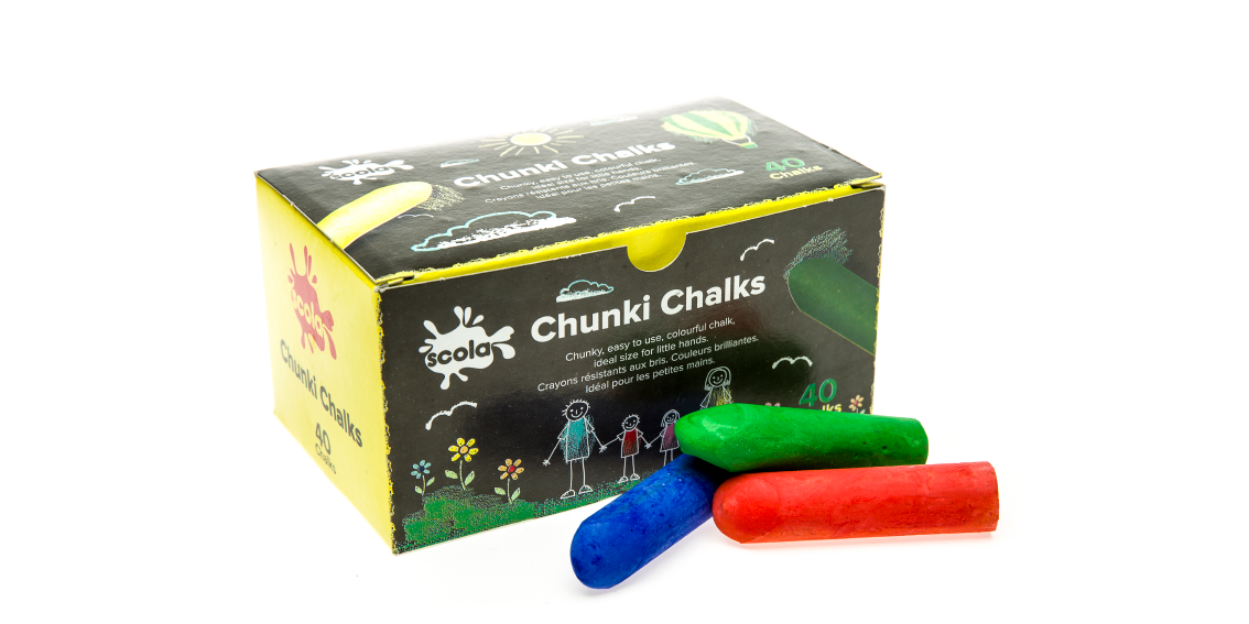 Chunky Chalk Asst Pk 40