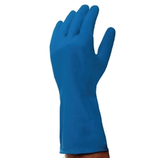 Polyco Medium Blue General Purpose Rubber Gloves - Pair