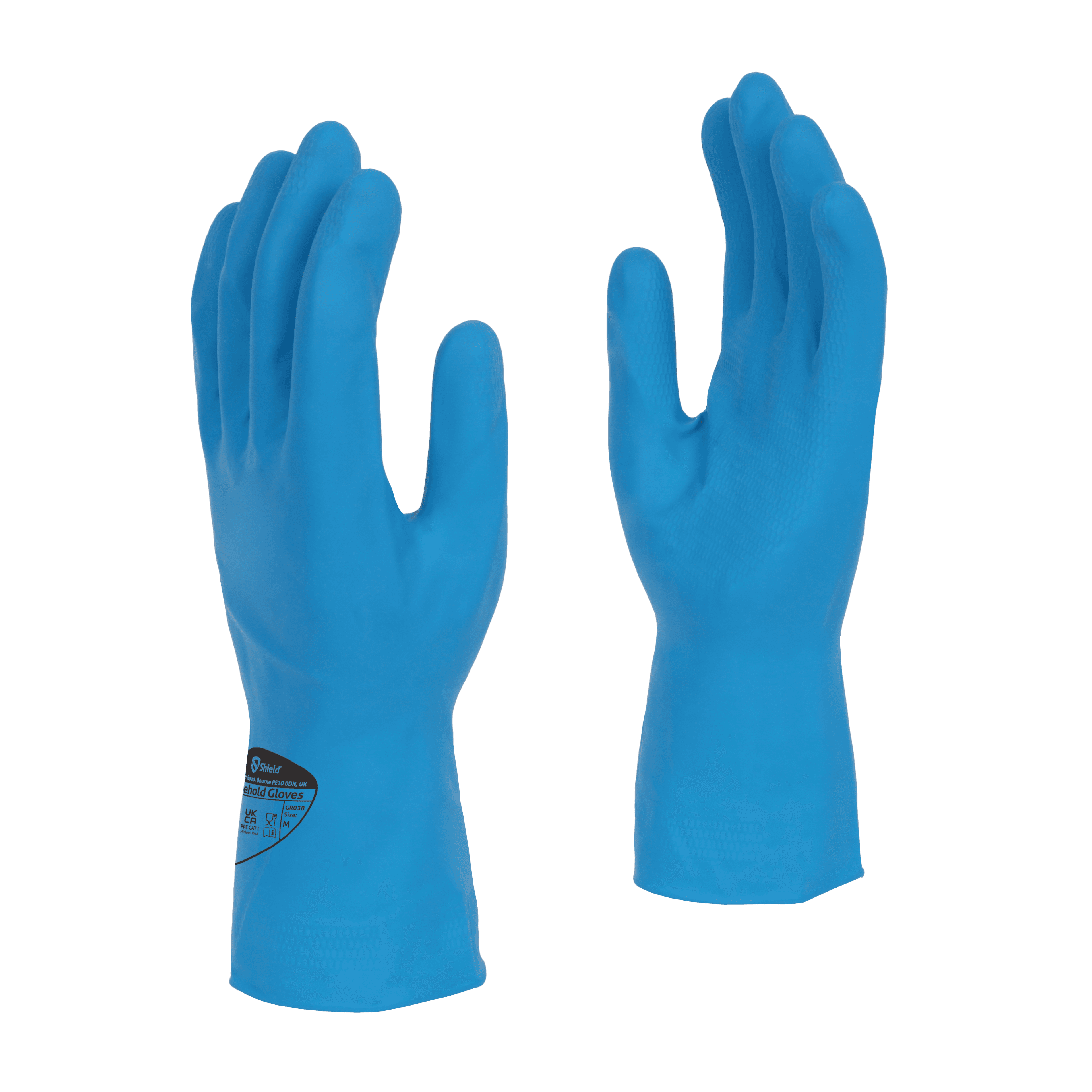 Polyco Large Blue General Purpose Rubber Gloves - Pair