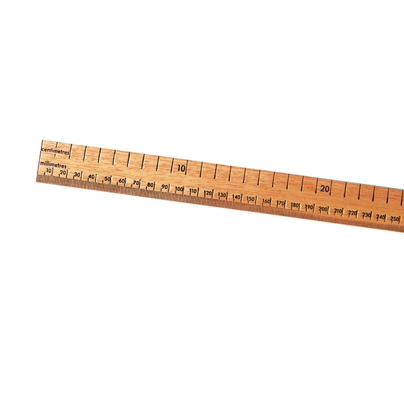 HC350161 - Wooden Metre cm/mm Ruler